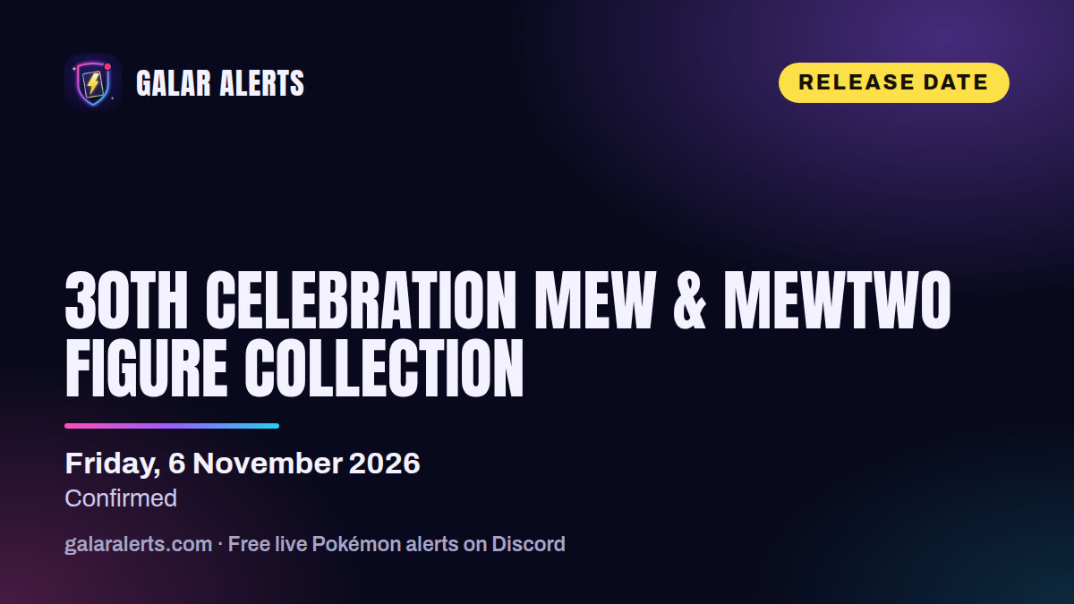 30th Celebration Mew & Mewtwo Figure Collection