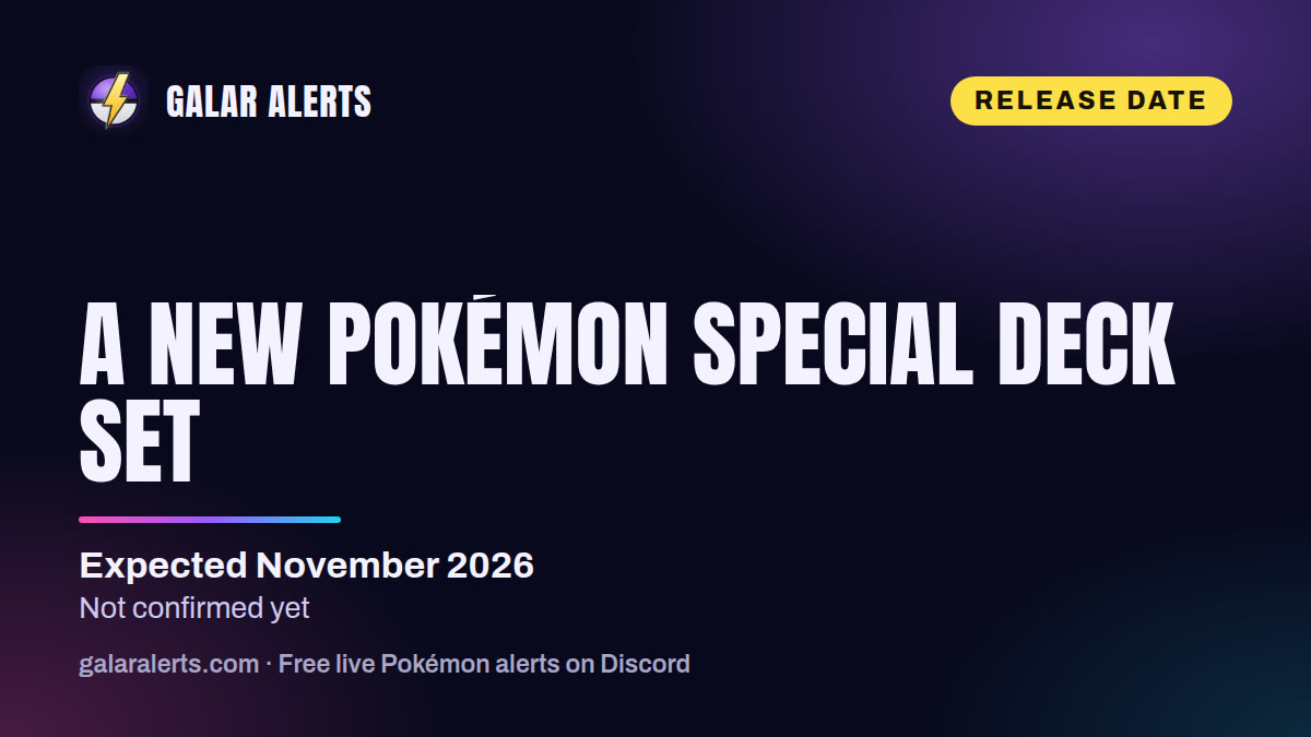 A NEW Pokémon Special Deck set