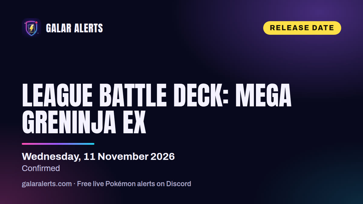 League Battle Deck: Mega Greninja ex
