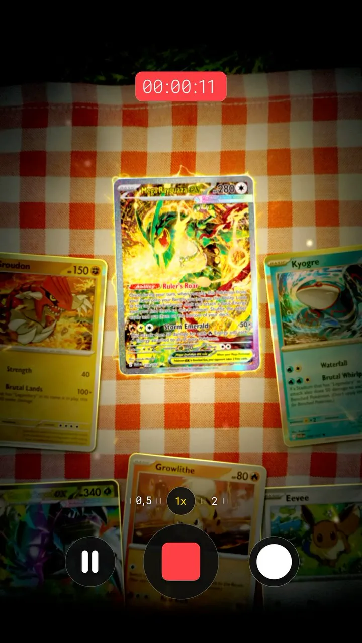 Mega Rayquaza ex from Delta Reign (official image)