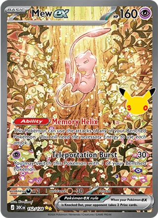 Mew ex 152/128, special illustration rare