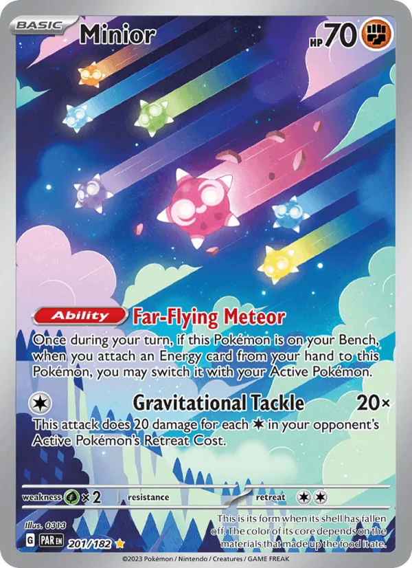 Minior (Illustration Rare), Paradox Rift Pokémon card