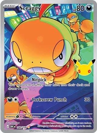 Scraggy 140/128, illustration rare