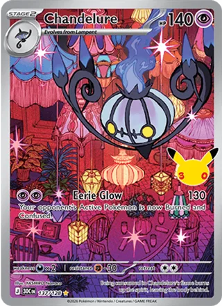 Chandelure 137/128, illustration rare