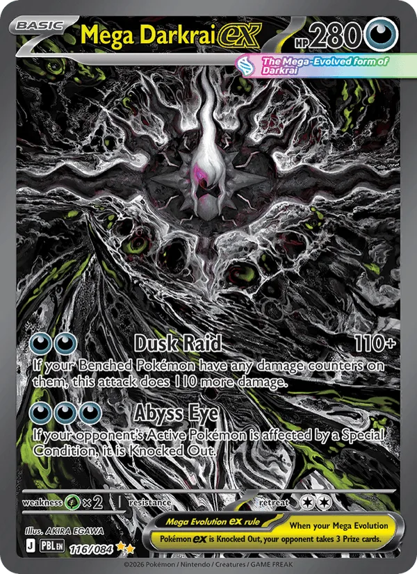 Mega Darkrai ex (Special Illustration Rare), Pitch Black Pokémon card