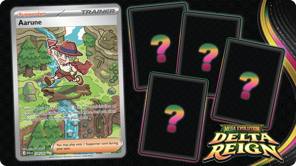 Delta Reign sneak peek: Aarune and four cards still to come (official image)