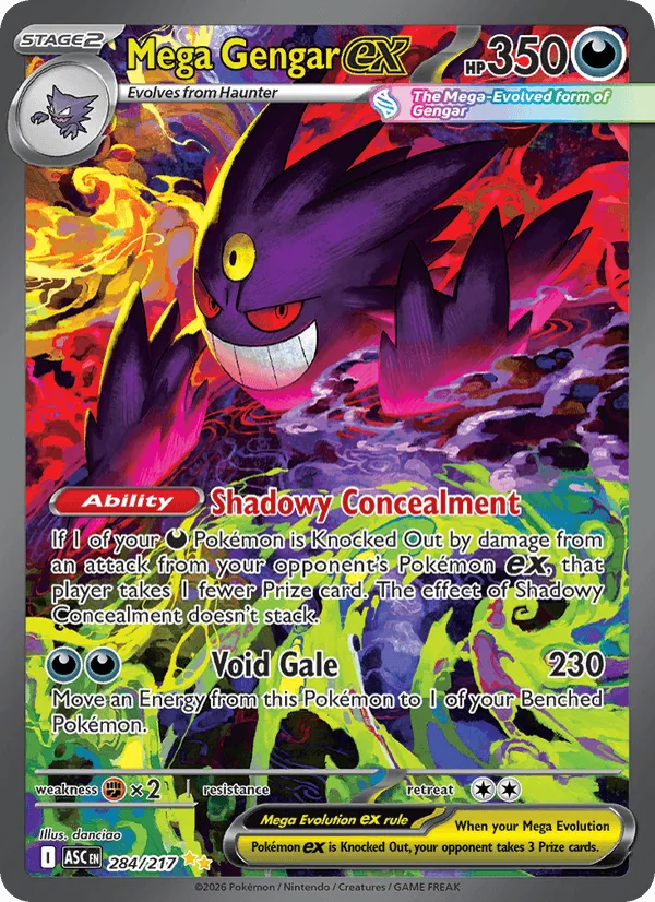 Mega Gengar ex (Special Illustration Rare), Ascended Heroes Pokémon card