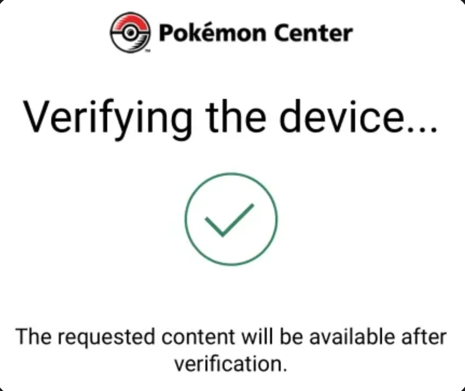 Pokémon Center UK: the “verifying the device” check before the queue