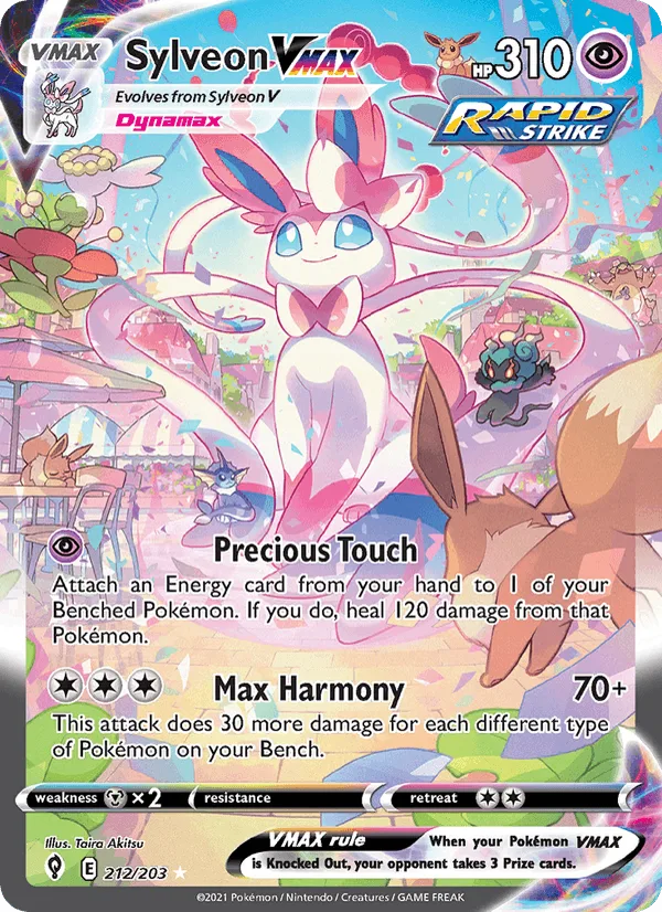Sylveon VMAX (Secret Rare), Evolving Skies Pokémon card