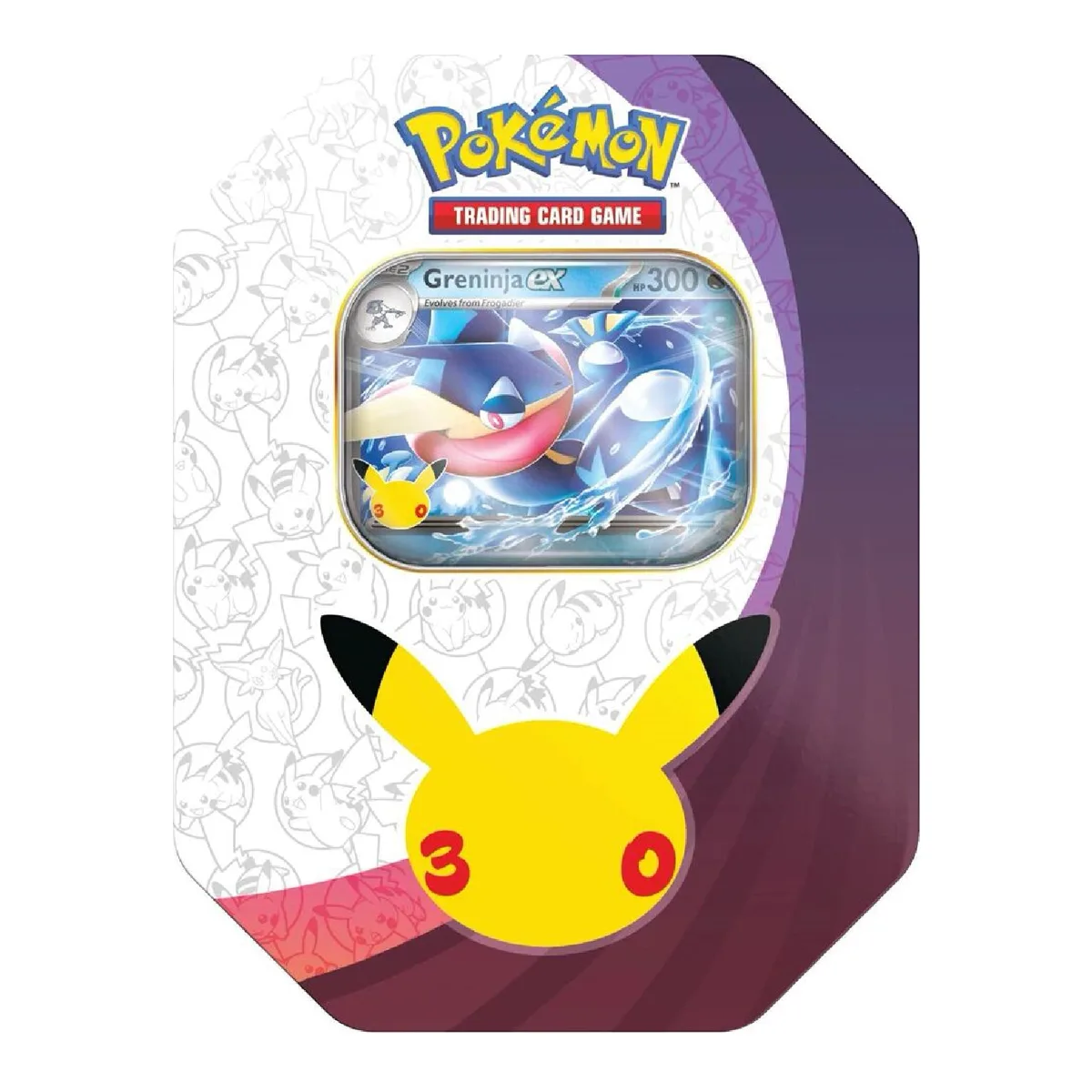 The 30th Celebration ex Tin: Greninja ex (official product image)