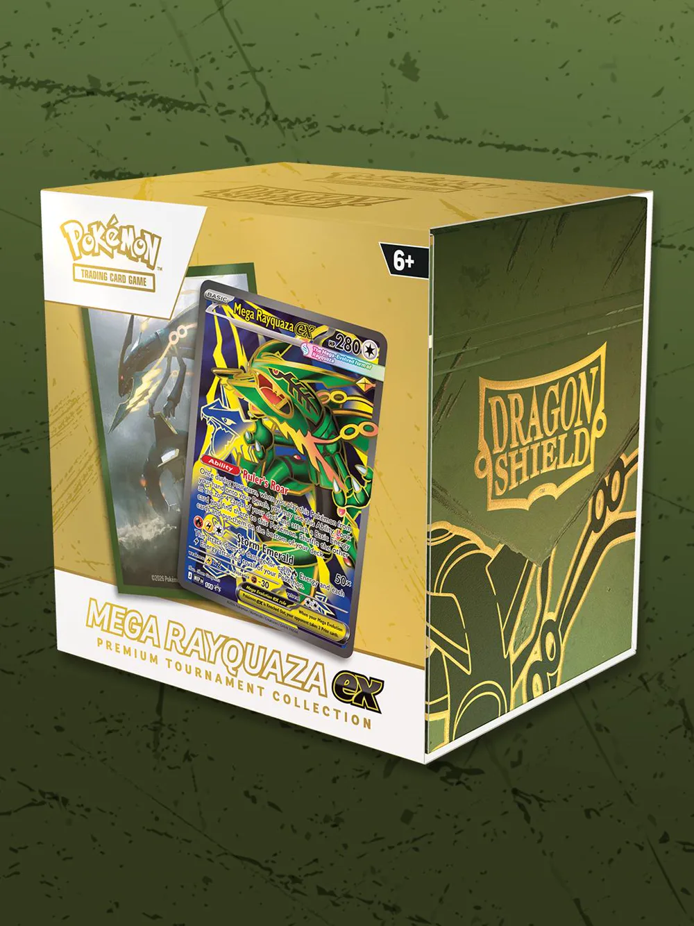 Mega Rayquaza ex Premium Tournament Collection announced for Pokémon TCG (official image)