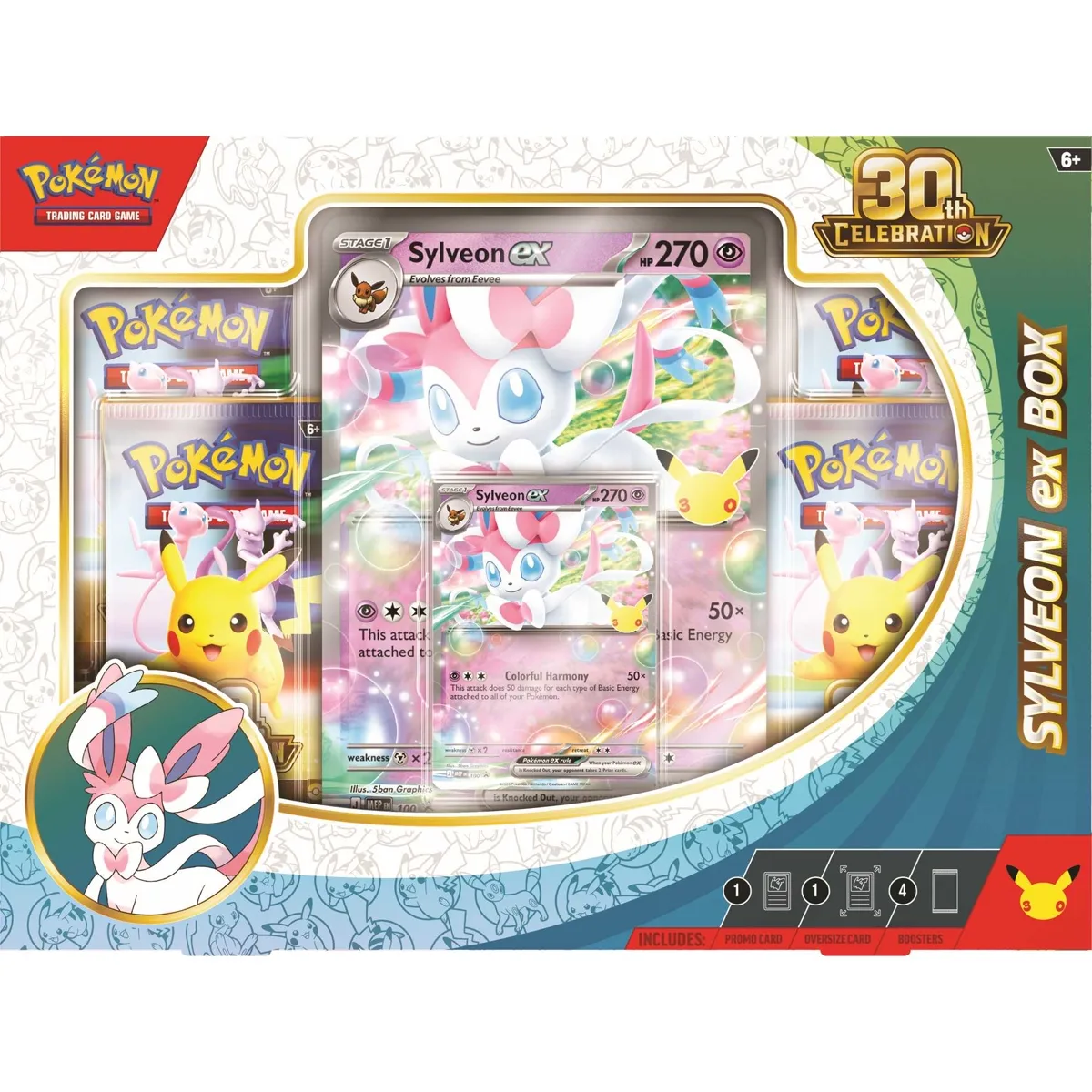 The 30th Celebration ex Box: Sylveon ex (official product image)