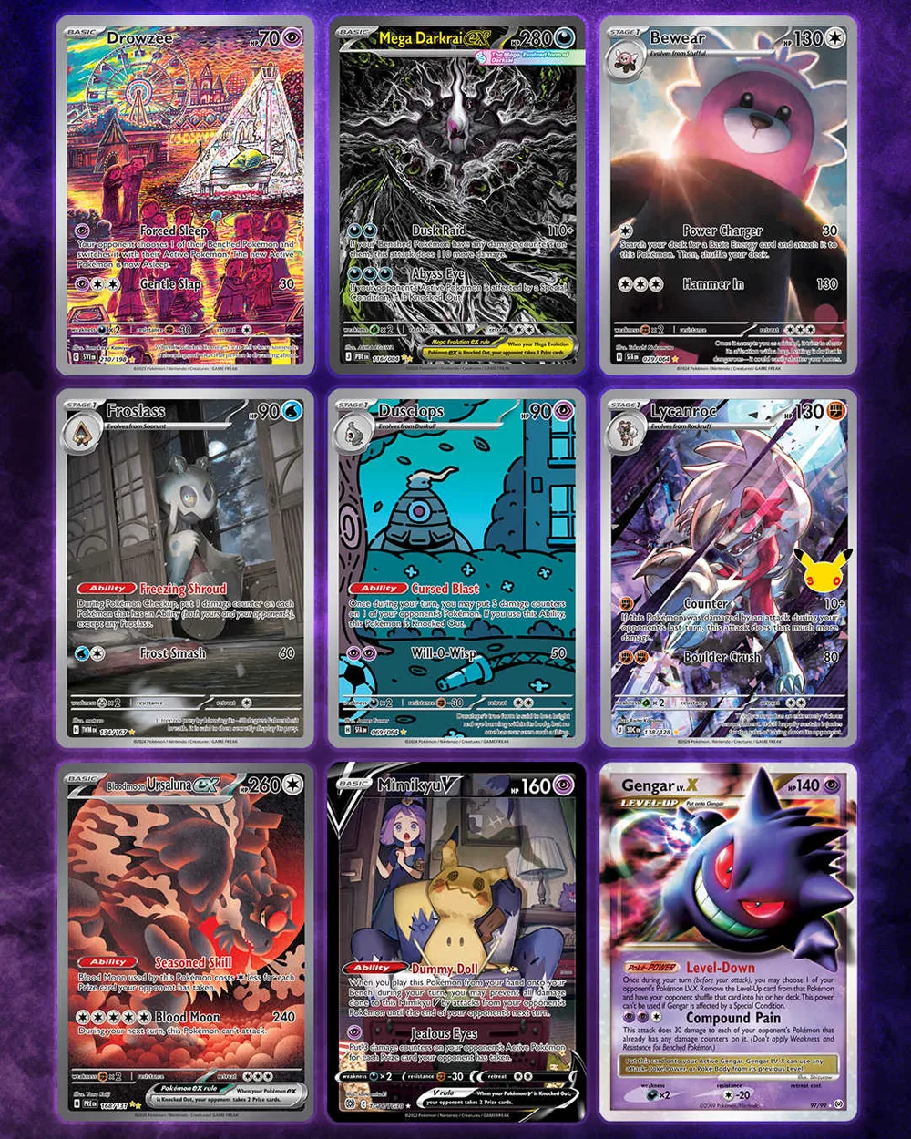 Pokémon shares binder spread inspiration for eerie TCG card art (official image)