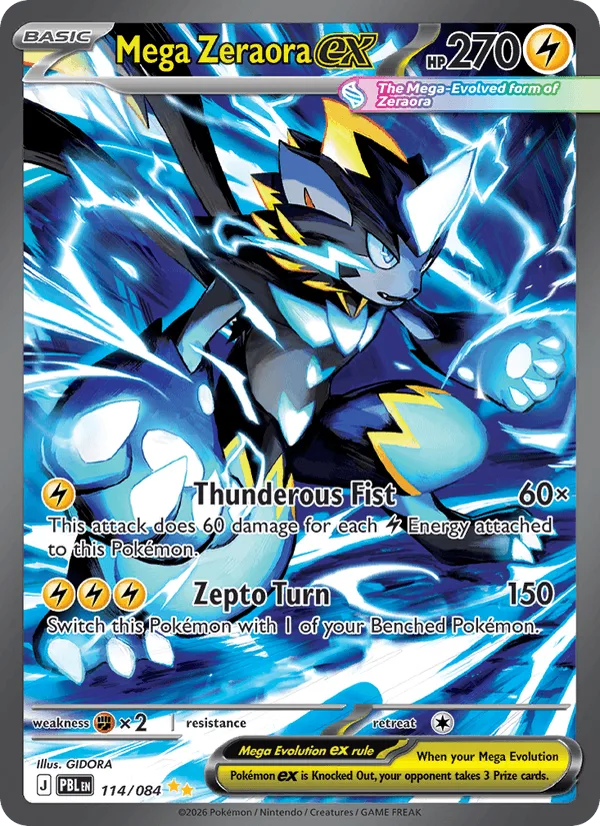 Mega Zeraora ex (Special Illustration Rare), Pitch Black Pokémon card