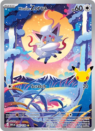 Hisuian Zorua 145/128, illustration rare