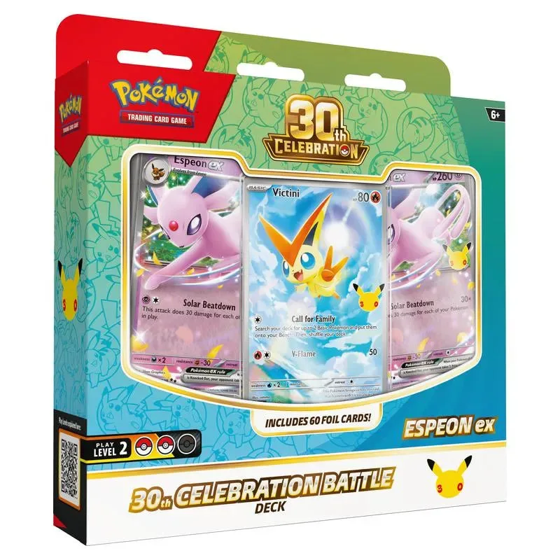 The 30th Celebration Battle Deck: Espeon ex (official product image)